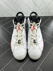 Nike Air Jordan 6 Retro Infrared Pack White Size 13 384664-103 2010