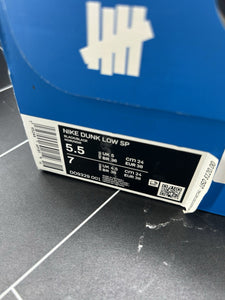 Nike Dunk Low x Undefeated Dunk Vs AF1 2021 Size 5.5 DO9329-001