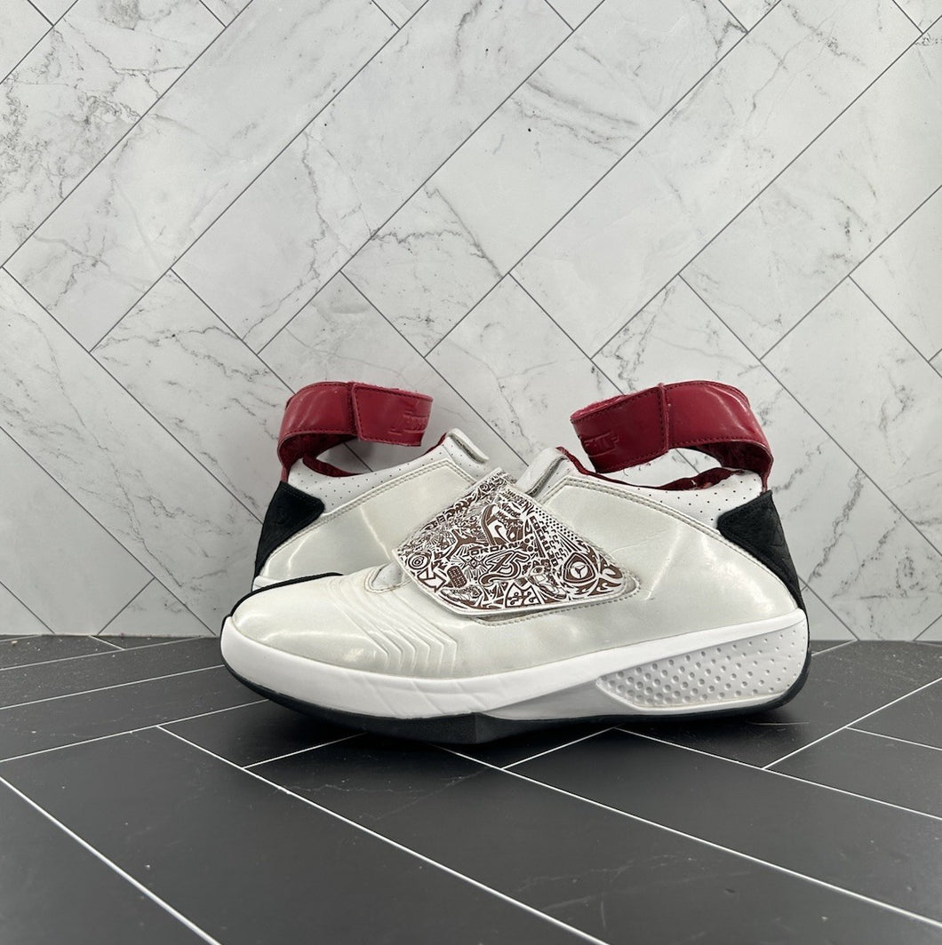 Nike Air Jordan 20 OG White Varsity Red 310455-161 Size 8 2005