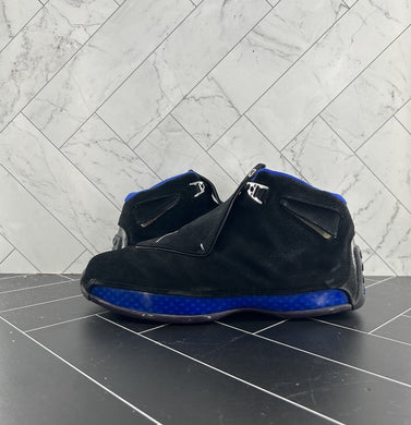 Nike Air Jordan 18 OG 2003 Black Sport Royal Size 10 305869-041