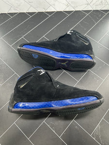 Nike Air Jordan 18 OG 2003 Black Sport Royal Size 10 305869-041