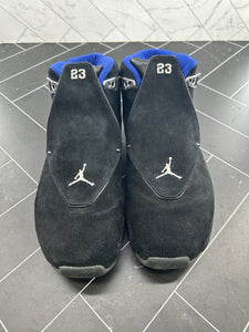 Nike Air Jordan 18 OG 2003 Black Sport Royal Size 10 305869-041