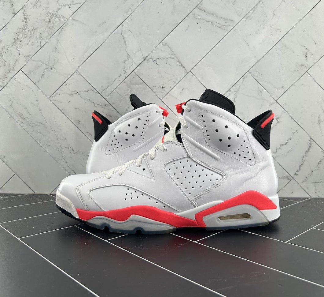 Nike Air Jordan 6 Retro 2014 White Infrared Size 11 384664-123