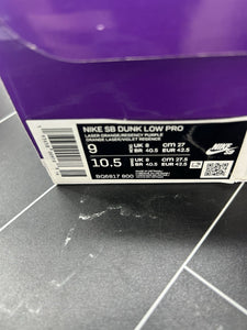 Nike Dunk Pro SB Low Laser Orange Size 9 BQ6817-800