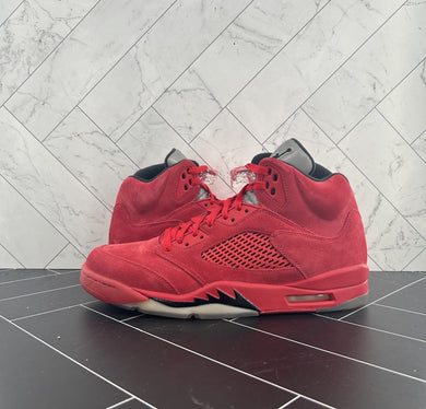 Nike Air Jordan 5 Retro Red Suede Size 11 136027-602 2017