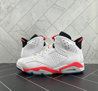 NEW Nike Air Jordan 6 Retro 2014 White Infrared Size 9.5 384664-123