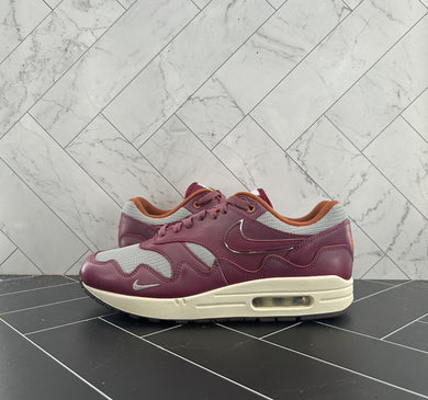 Nike Patta x Air Max 1 Rush Maroon Size 9.5 DO9549-001