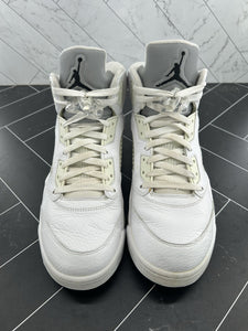 Nike Air Jordan 5 Retro 2015 White Metallic Size 12 136027-130
