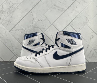 Nike Air Jordan 1 Retro OG High Metallic Navy Size 13 555088-106 2016
