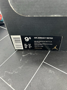 Nike Air Jordan 7 Retro Barcelona Days Size 9.5 304775-016
