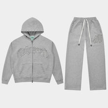 Load image into Gallery viewer, Godspeed Symmetric Studed Sweatsuit Grey VVS