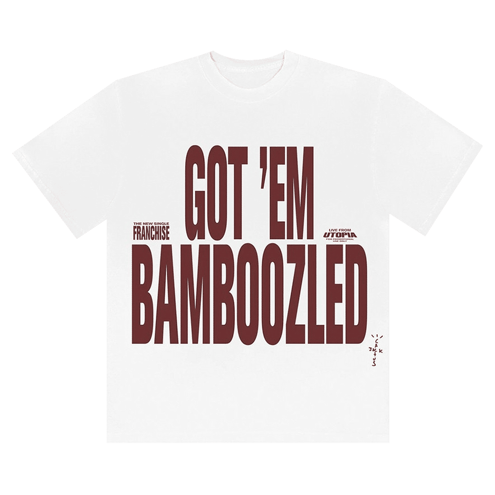 Travis Scott Franchise Promo Got Em Bamboozled! T-shirt White