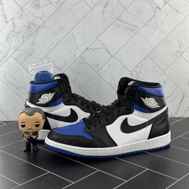 Nike Air Jordan 1 Retro OG High Royal Toe Size 12  555088-041 Blue Black White
