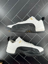 Load image into Gallery viewer, Nike Air Jordan 12 Retro 2004 Low Taxi Size 12.5 308317-101 Black White Gold OG