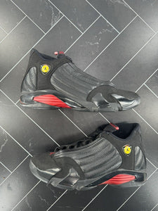 Nike Air Jordan 14 Retro Last Shot 2011 Size 9.5 311832-010 Black Red Yellow OG