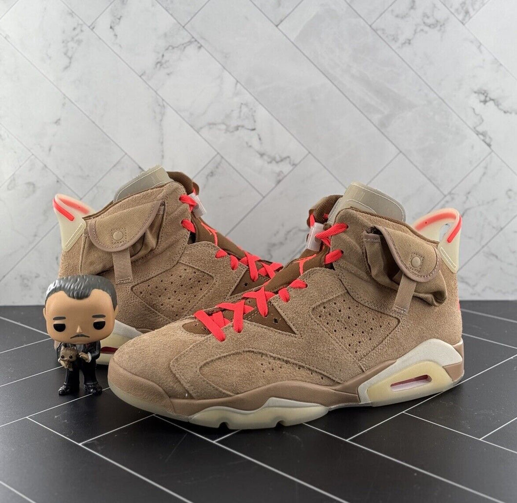 Nike Air Jordan 6 Retro x Travis Scott Mid British Khaki Size 12 DH0690-200 OG