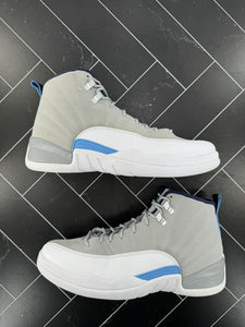 Nike Air Jordan 12 Retro Grey University Blue 2016 Size 10 130690-007 OG