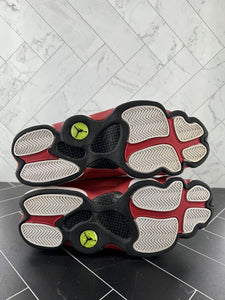 Nike Air Jordan 13 Retro Grey Toe 2014 Size 10.5 414571-126 XIII Red White Gray