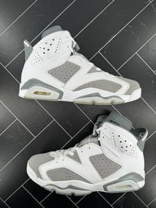Nike Air Jordan 6 Retro Low Cool Grey Size 9.5 CT8529-100 Grey White OG 2022