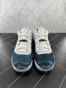 Nike Air Jordan 11 Retro Low Navy Snakeskin 2019 Size 10.5 Blue White OG
