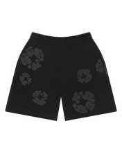 Load image into Gallery viewer, Denim Tears Mono Wreath Sweatshorts Black