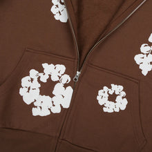 Load image into Gallery viewer, Denim Tears Cotton Wreath Zip Hoodie Brown