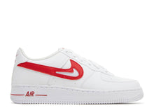 Load image into Gallery viewer, NIKE AIR FORCE 1 GS &quot;CUT-OUT SWOOSH - WHITE UNIVERSITY RED&quot;