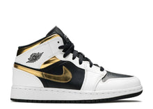 Load image into Gallery viewer, AIR JORDAN 1 RETRO MID GS &quot;WHITE GOLD&quot;