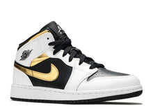 Load image into Gallery viewer, AIR JORDAN 1 RETRO MID GS &quot;WHITE GOLD&quot;