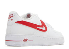 Load image into Gallery viewer, NIKE AIR FORCE 1 GS &quot;CUT-OUT SWOOSH - WHITE UNIVERSITY RED&quot;