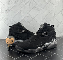 Load image into Gallery viewer, Nike Air Jordan 8 Retro Chrome 2015 Size 13 305381-003 Black Silver OG