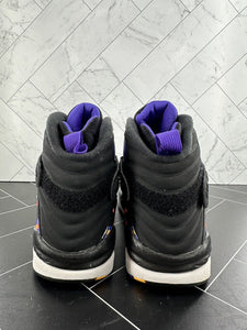 Nike Air Jordan 8 Three-Peat 2015 Size 8 305381-142 White Purple Black OG VIII