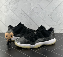 Load image into Gallery viewer, Nike Air Jordan 11 Retro Low Barons 2017 Size 11 528895-010 Black White Silver