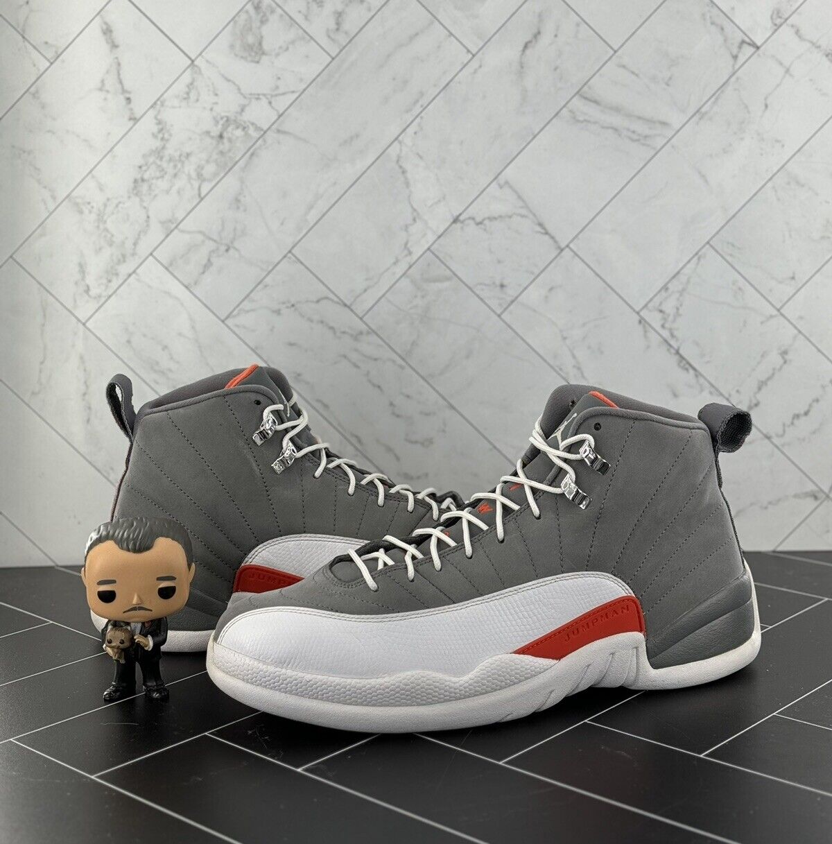 Nike Air Jordan 12 Retro Cool Grey 2012 Size 13 130690-012 Grey Orange White OG