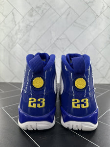 Nike Air Jordan 9 Retro Kobe 2016 Size 8 302370-121 Blue Yellow White OG IX Gold